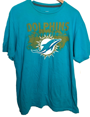 NFL Team Apparel Miami Dolphins T-Shirt Mens XL Football Ring Spun