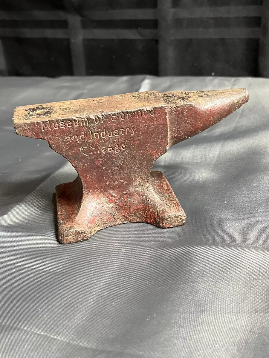 Vintage Museum Of Science And Industry Chicago Miniature Anvil 5