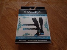 Physix Gear Sport Stamina Graduated Compression Socks 20-30 mmhg  NEW Sz SM/M