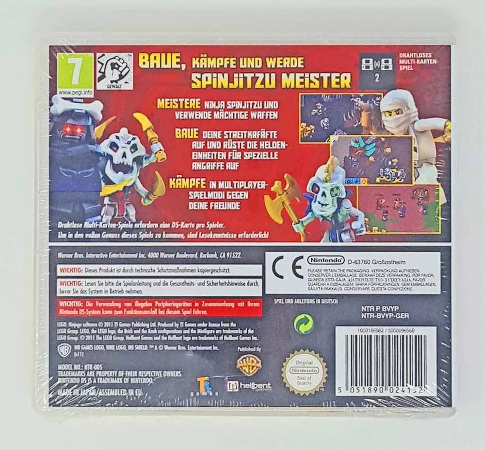 Nintendo DS lego ninjago Strategy Game Spinjitzu Multiplayer Ninja