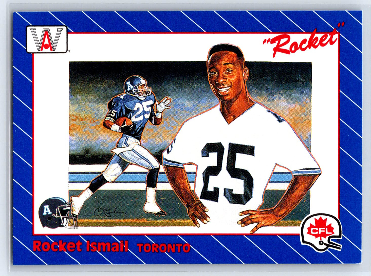 1991 All World CFL French Rocket Ismail Rookie Toronto Argonauts RC #1
