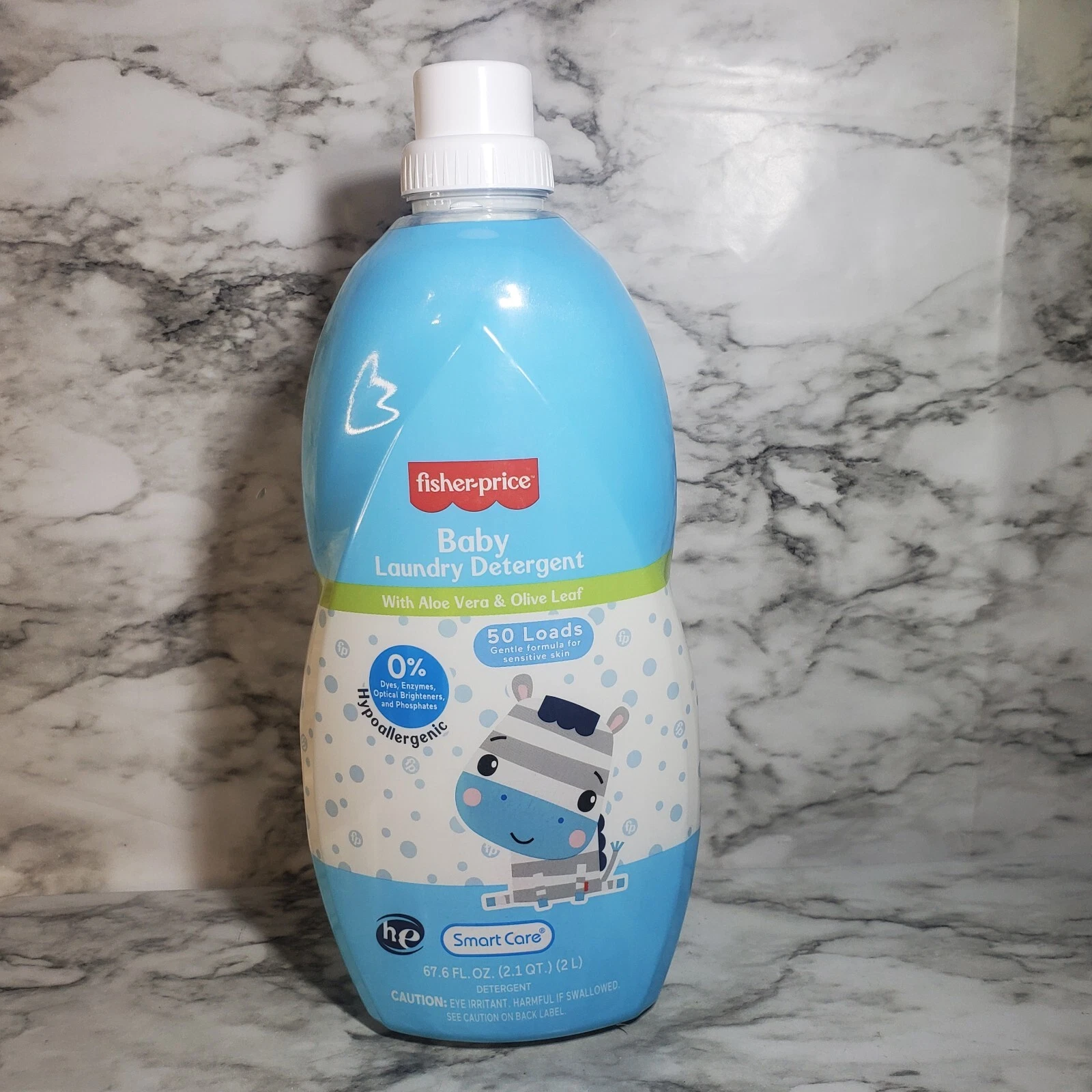 Fisher-Price Baby Laundry Detergent With Aloe Vera & Olive Leaf 50 Loads he