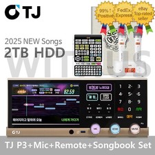 TJ Media P3 Karaoke Machine System 2TB  TMW 100W Mic  Remote  Song Book