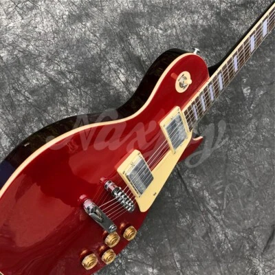 Grote Red Custom LP Electric Guitar Solid Body Mahogany Body