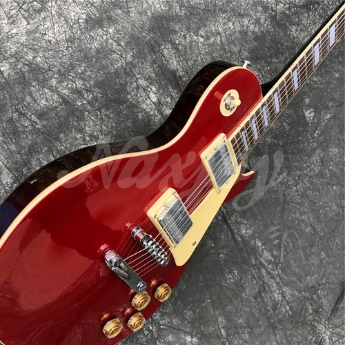 Guitarra Eléctrica Grote Red Custom LP Cuerpo Sólido Cuerpo Caoba Diapasón de Palisandro - Imagen 4 de 7
