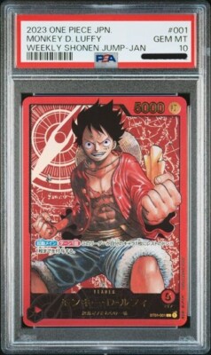 PSA 10 Monkey D Luffy ST01-001 Weekly Shonen Jump 2023 One
