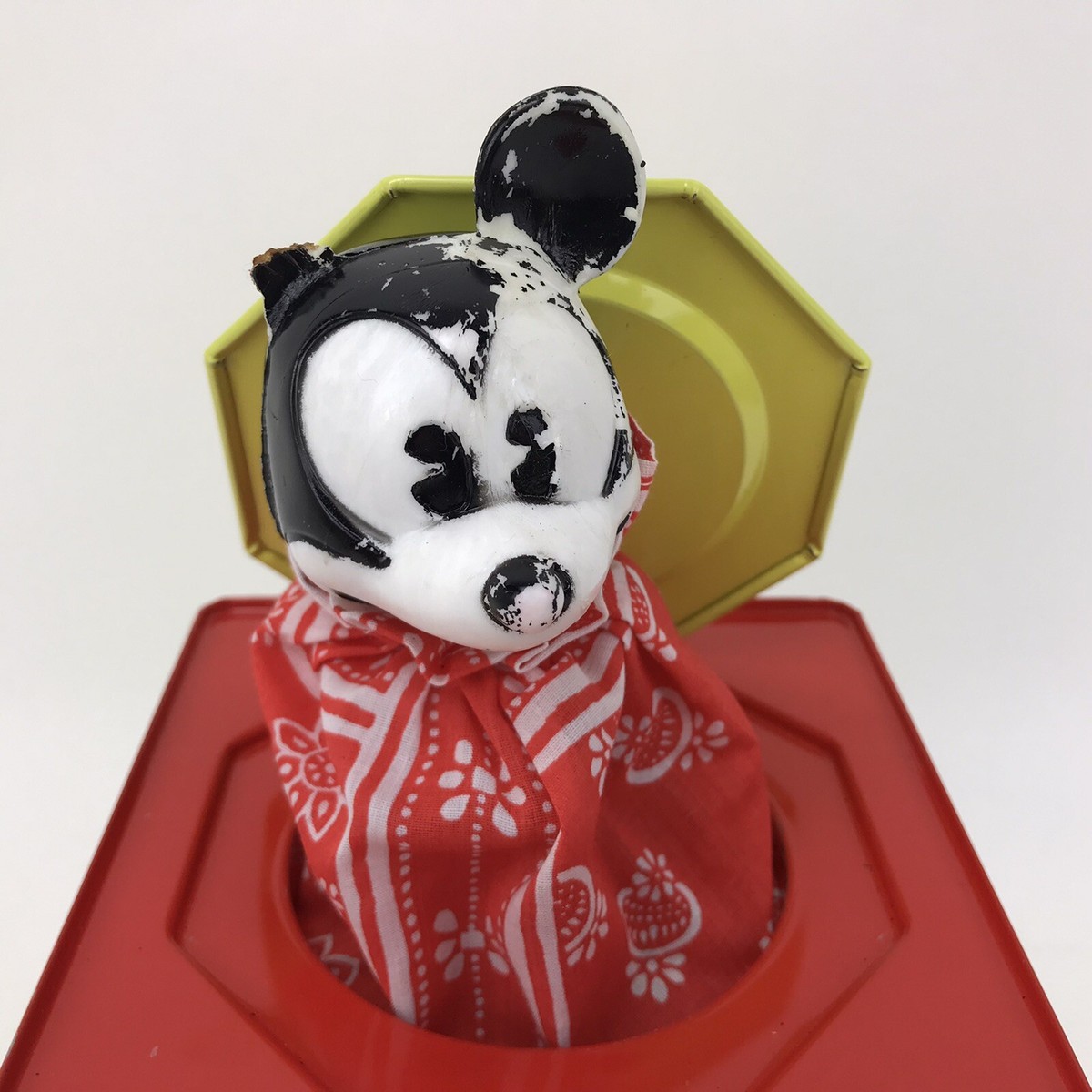 Carnival Walt Disney Mickey Mouse Jack In The Box 1950's *Broke