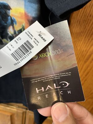 T-shirt Gamer Halo Reach Xbox 360 - Homme - Toutes Tailles S à 5XL - Noir - Personnalisable - Neuf Avec étiquettes