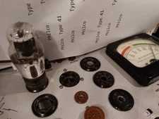 Vintage Philco Type 41 Pentode Electron Tube glass coke bottle *TESTED*