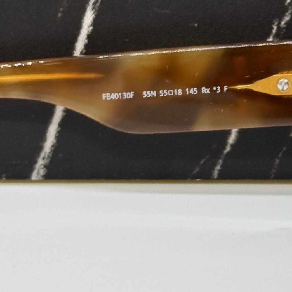 NEW FE40130F 55N FENDI SUNGLASSES SHINY LIGHT HAVANA UNISEX  display picture 2