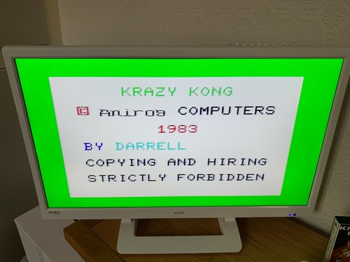 VIC 20 Anirog Krazy Kong Commodore Cassette - Working -👽👾Retro Gift Idea👾👽 - Photo 3/12
