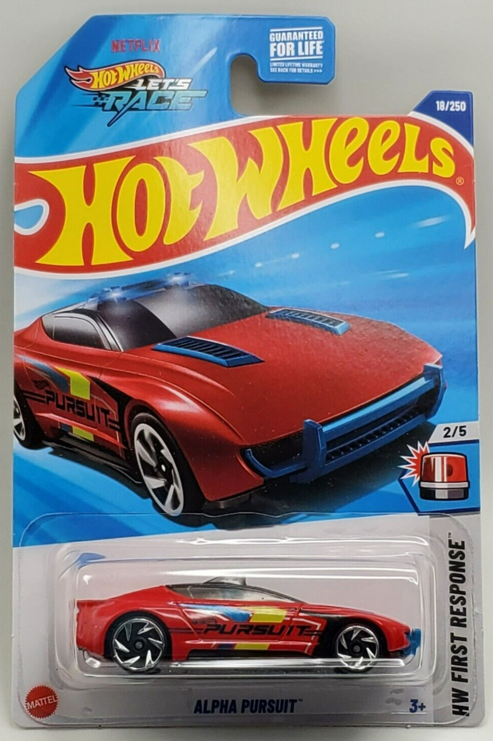 2025 Hot Wheels Red Alpha Pursuit HW First Response #18