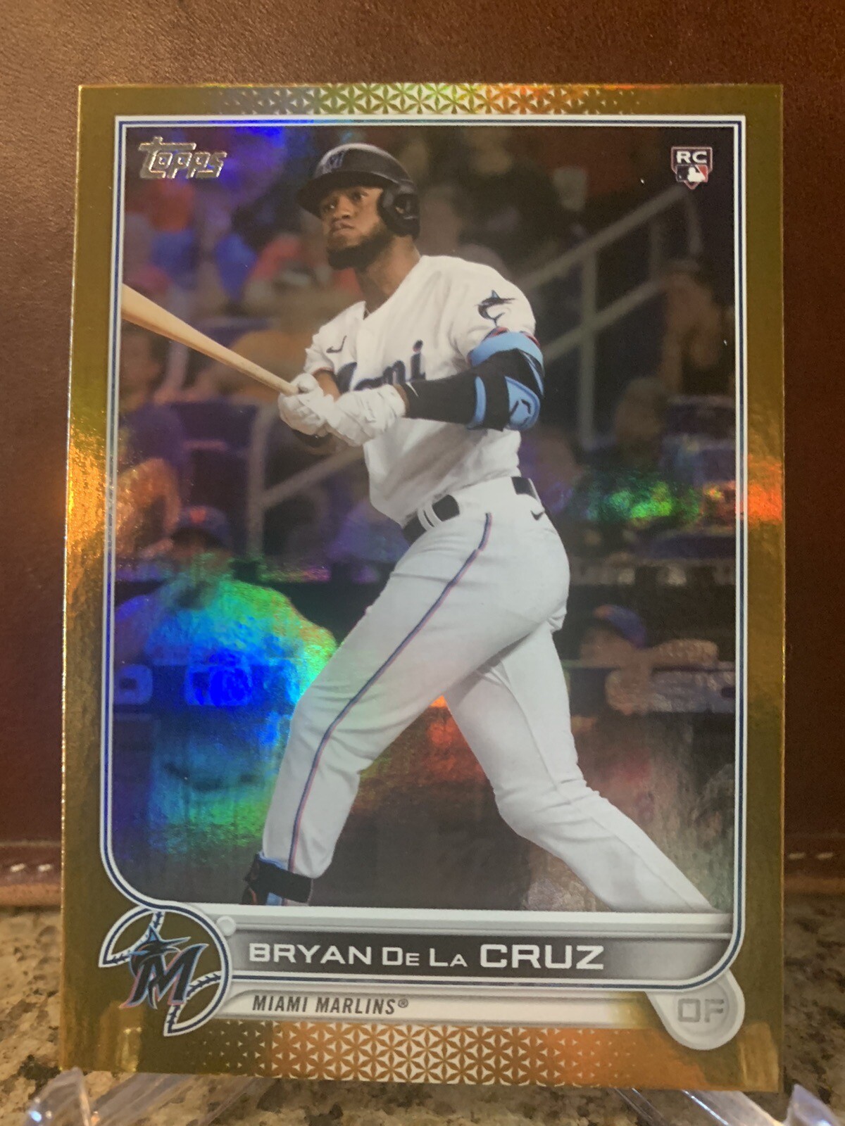 2022 Topps Series 1 Bryan De La Cruz Gold Foil RC #22