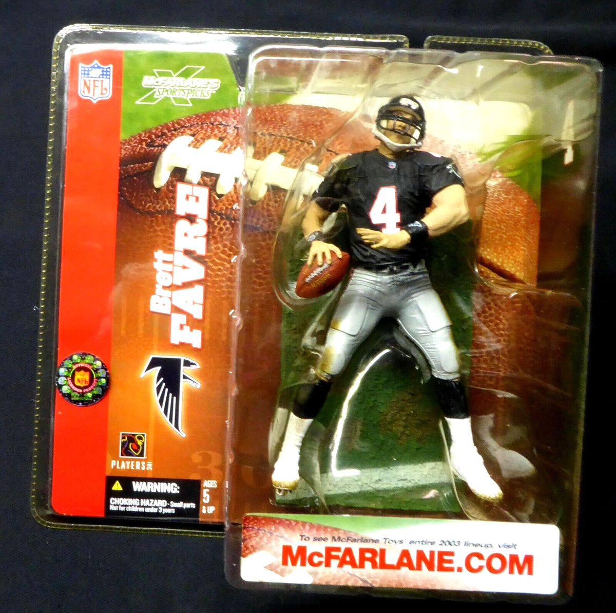QB Brett Favre Variant Figure Series 6 Falcons McFarlane NFL