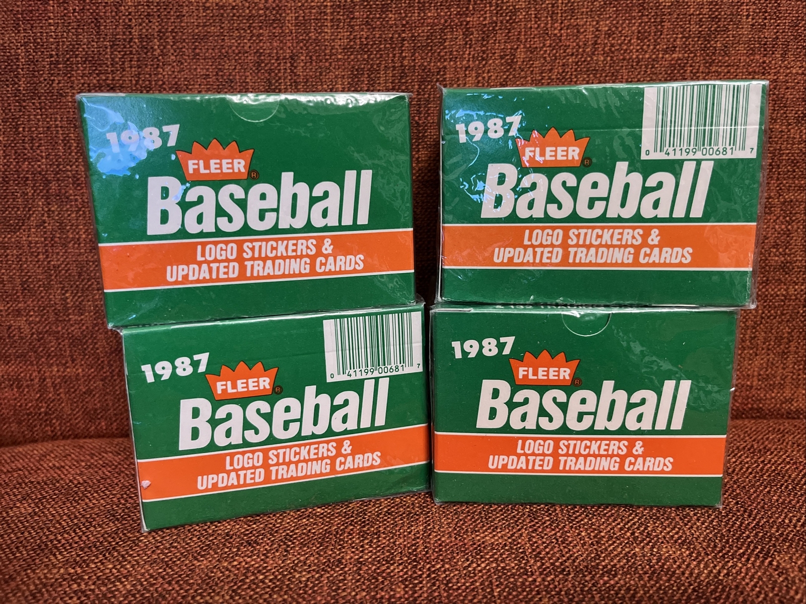 LOT OF 4 1987 Fleer UPDATE Factory SEALED Baseball CARD Set w/ McGWIRE