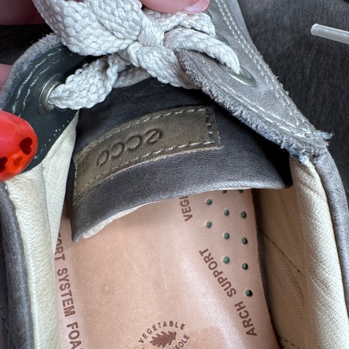 Women’s Ecco Chase II Fashion Sneakers Shoes EU 40 Grey Moon Rock (Taupe) Nubuck - Picture 8 of 14