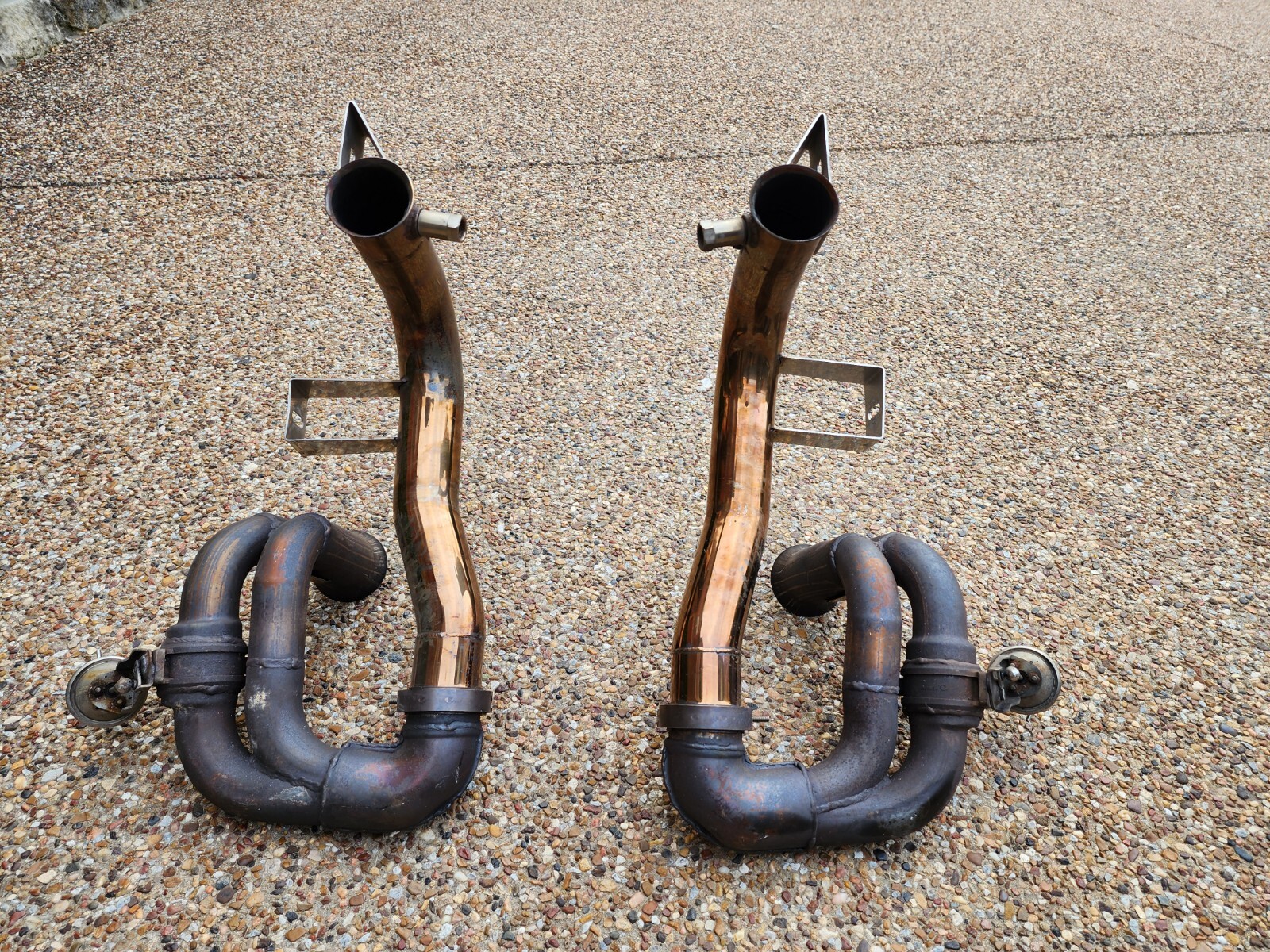 LAMBORGHINI GALLARDO OEM EXHAUST TERMINAL & FABSPEED MUFFLER BP PIPES - 2004/08