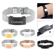 20cm Custom Square Locket Funeral Urn Bracelet Cremation Ashe Keepsake Jewelry