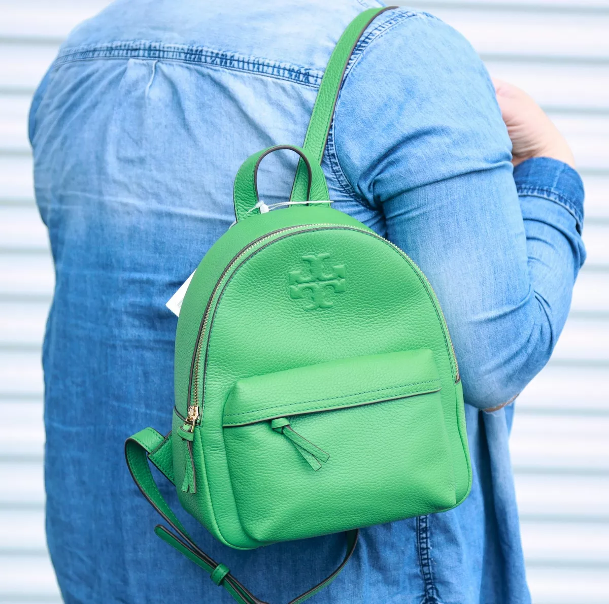 Tory Burch Leather Backpack in Blue