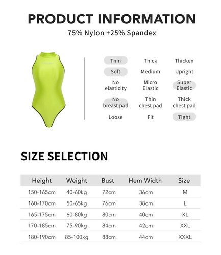 AMORESY Women's Satin Glossy Surfing Swimwear Competitive Swimsuit Bademode - Picture 9 of 27