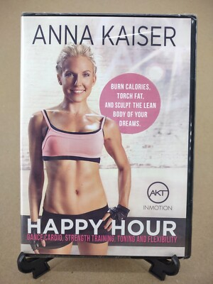 #ad Anna Kaiser Happy Hour DVD 2015 Dance Cardio Strength Training Toning NEW $30.17