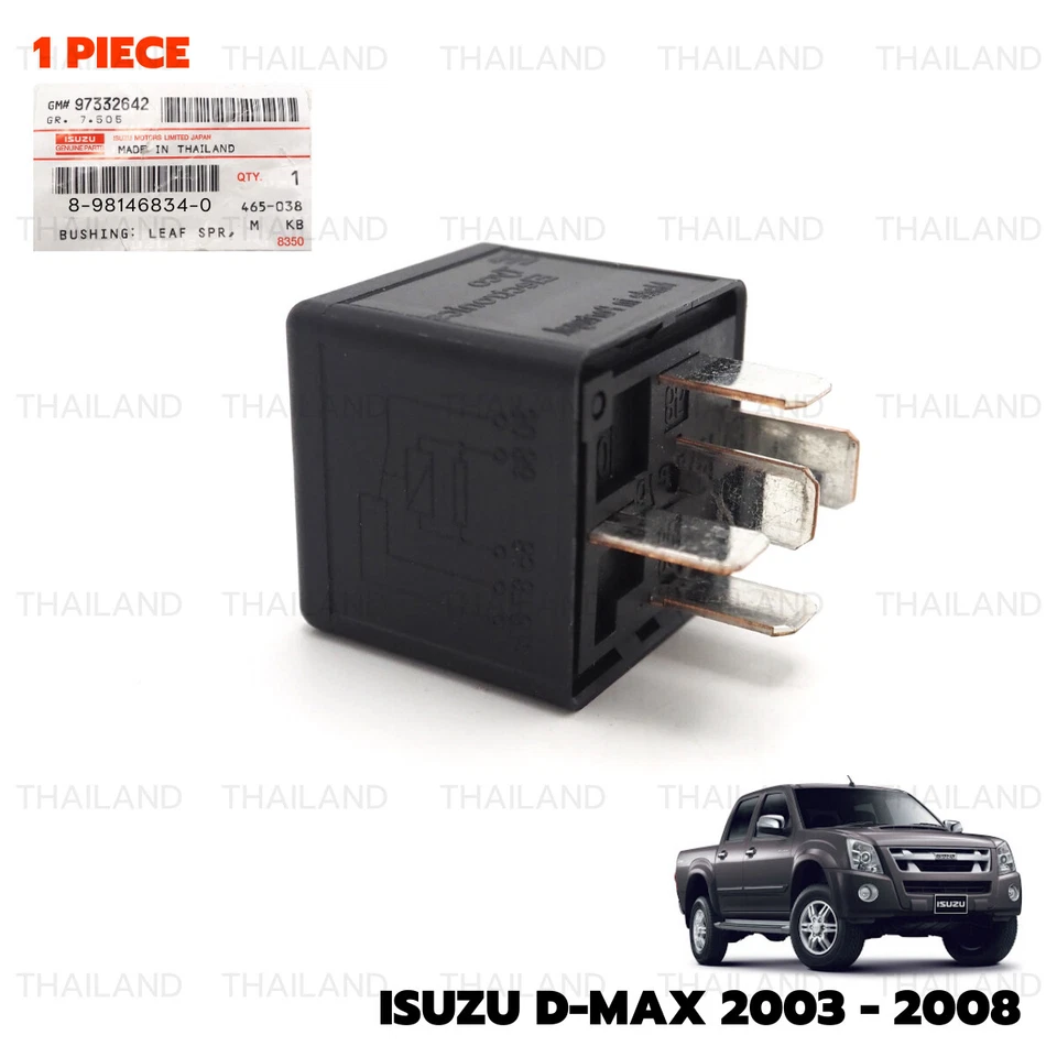 For Isuzu D-Max 4x4 2003 - '08 Relay 12V 5Legs Main Electronic 8-98146834-0 - Image 3 of 4