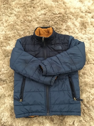 North Face Boys Reversible Jacket Size Small Blue