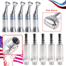 1-5Pcs Dental Slow Low Speed Air Motor/Contra Angle Handpiece 2H Push Type YAD