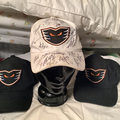 [RARE] LEHIGH VALLEY PHANTOMS MINOR LEAGUE HOCKEY AUTOGRAPHED HAT LOT 