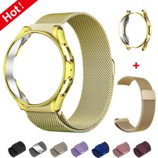 For Samsung Galaxy Watch 6 Classic 43/47mm 40/44mm Metal Band Strap  Case Cover