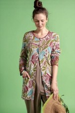 New Gudrun Sjoden Size:m Long Patterned Jacquard Cardigan