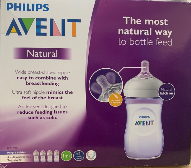 philips avent natural baby bottle pink gift set