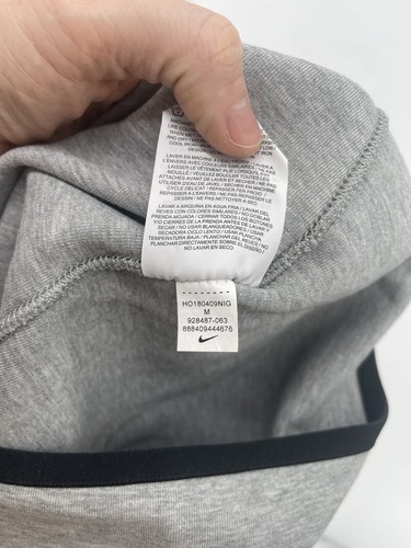 Nike Tech Pack Flex Hoodie 928487-063 Heather Gray Pullover Mens M 4” Collar - Picture 8 of 12