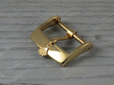 FIBBIA ROLEX LAMINATA ORO 16 mm BUCKLE ROLEX boutiques 16 mm GOLD PLATED