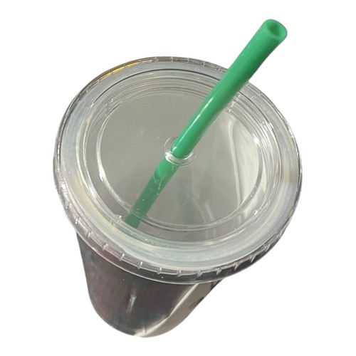 Bicchiere Starbucks Holiday Poinsettia Cold Cup 16 oz rosso verde Natale riutilizzabile - Foto 5 di 7