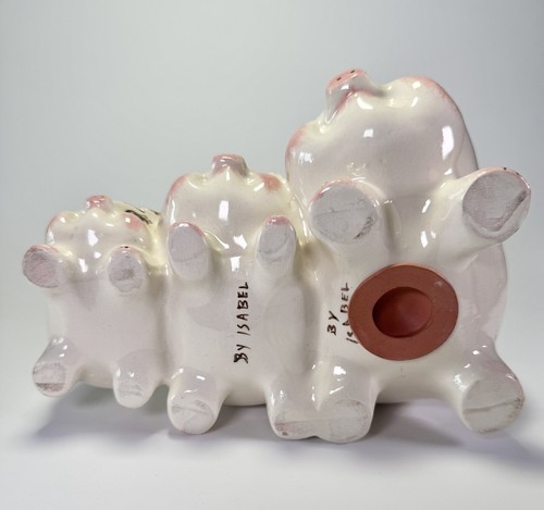 Vintage Relco Three Adorable Pigs Ceramic Piggy Savings Bank - 第 6/8 張圖片