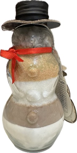 VINTAGE SELTEN LAGUNA HOME SAMMLERSTÜCK SCHNEEMANN BROWNIE MIX GLAS FLASCHE URLAUB - Bild 1 von 9