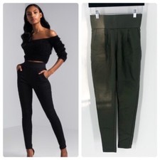 Ammo Amira Vegan Leather Green Leggings Sz S