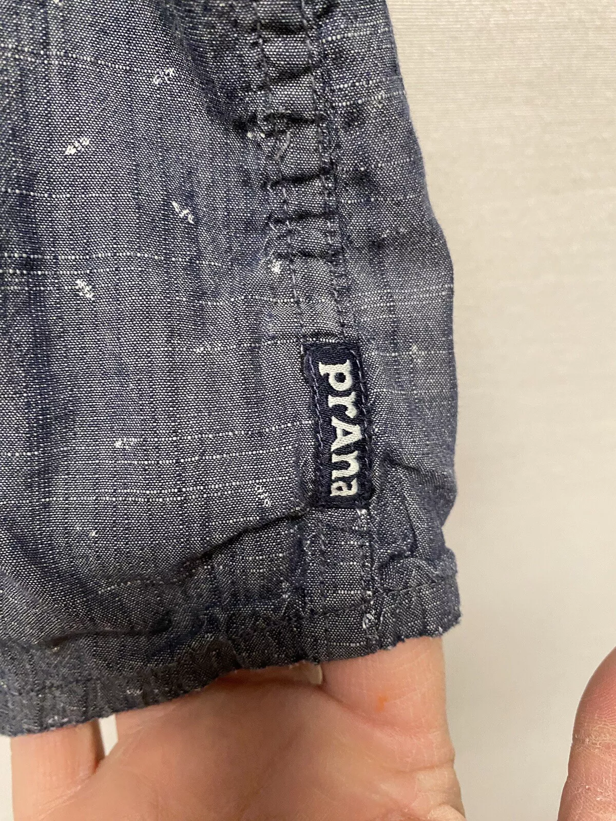 prana short sleeve button-up casual logo flaw shirt