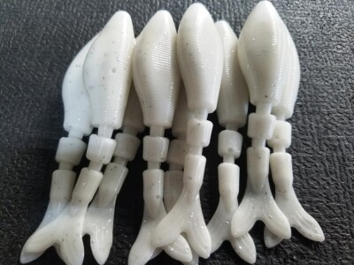 CHATTERBAIT,BLADED JIG,SWIM JIG TRAILER-4' WHITE-SILV