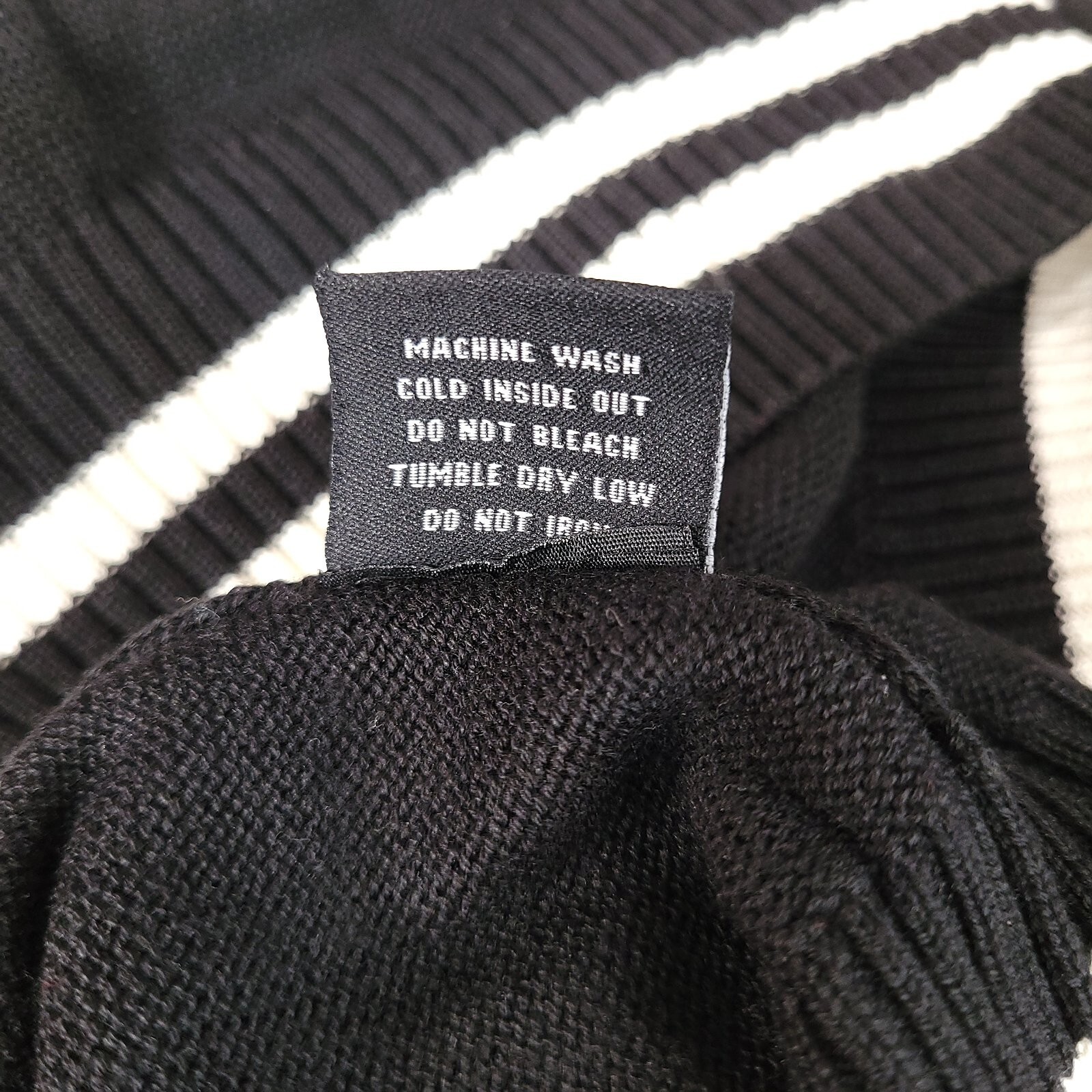 Basic Code Men's Full Zip Knit Sweater Jacket Bla… - image 7