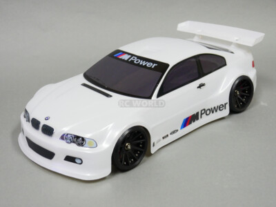 1/10 RC Car BODY Shell BMW E46 M3 200mm *FINISHED* Decals Applied -WHITE-