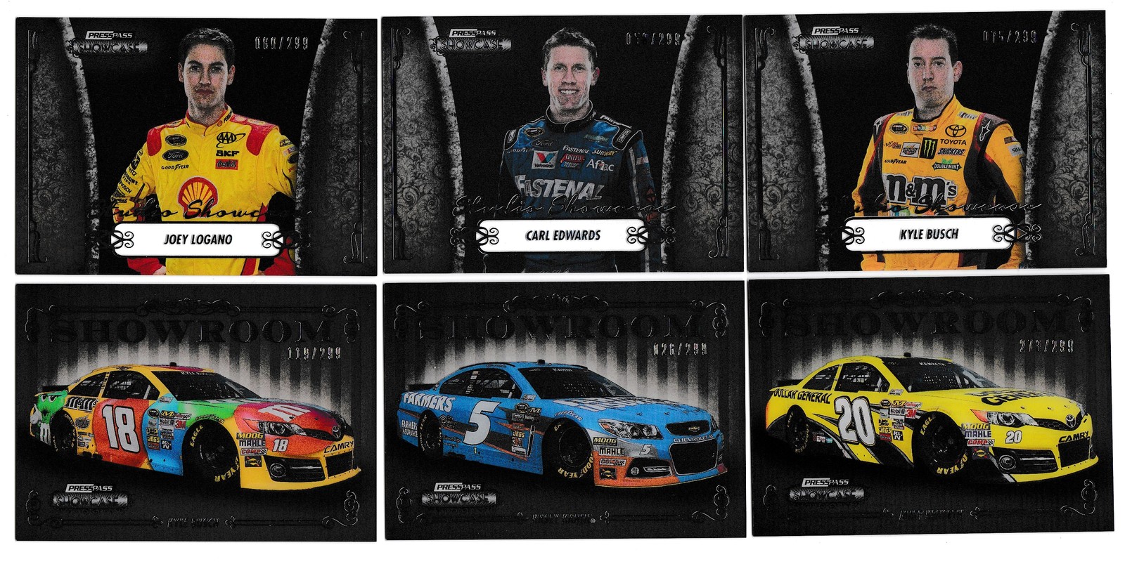 2013 Press Pass Showcase - Studio Showcase Carl Edwards #SS 5 /299 for ...