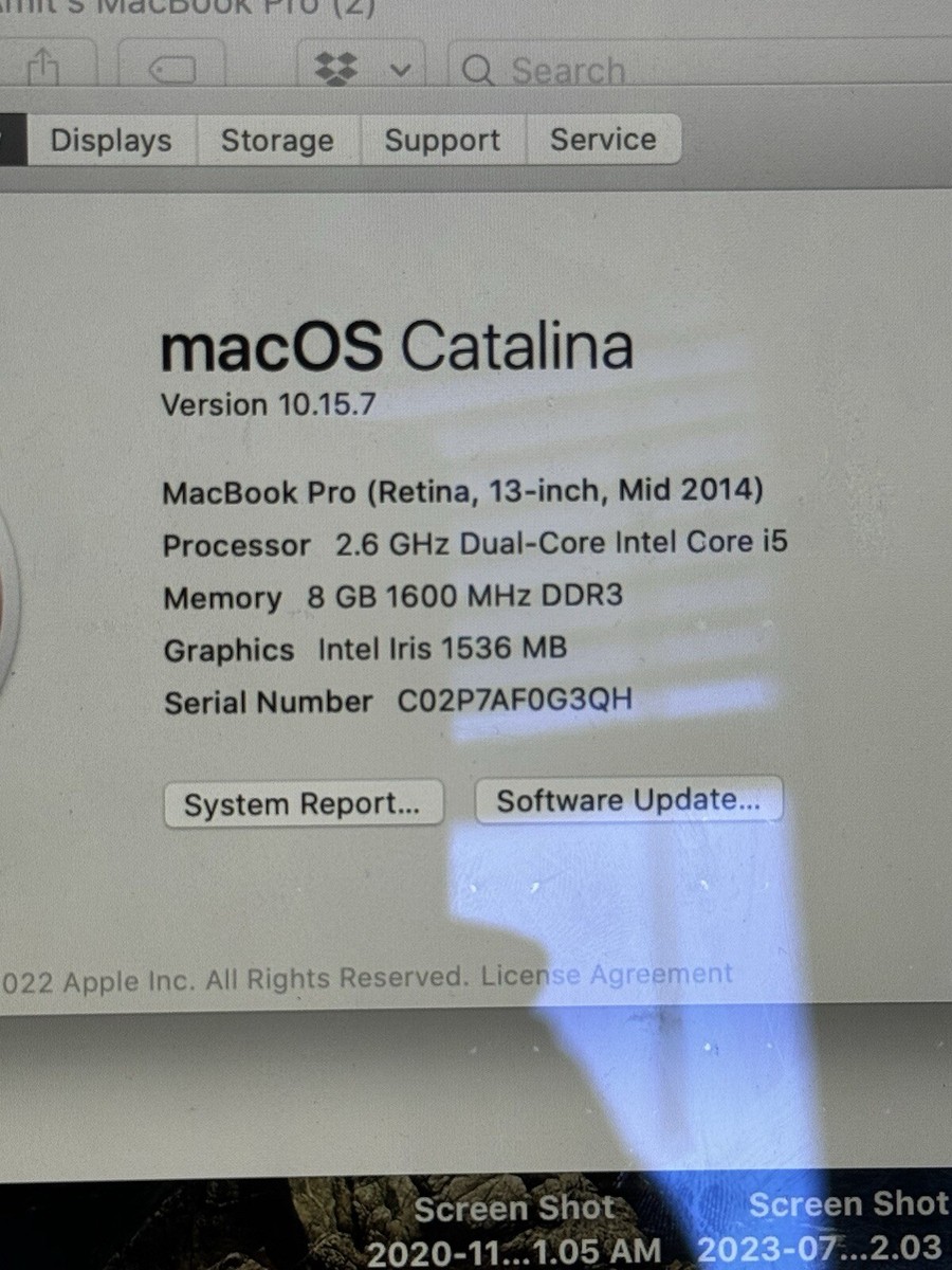 2014 Apple Macbook Pro 13
