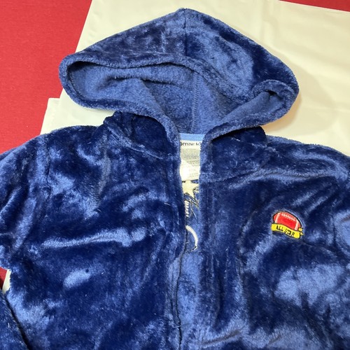 Komar Kids BLUE ROBE Football Basketball Soccer STAR Fleece Hooded TIE BELT 7/8 - Picture 4 of 16