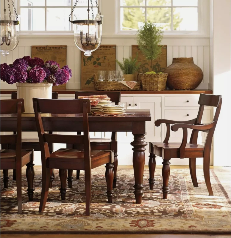 PB Brandon Brown Hand Tufted 100% Wool William Morris Area Rug | Custom Wool Rug - Image 2 of 4