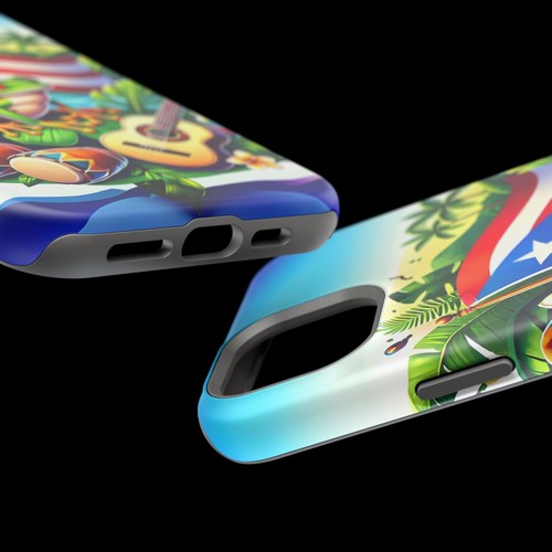 Vibrante Arte Puertorriqueño Magnético Resistente Estuches - Protectores Tropicales para Teléfono, Regalos - Imagen 56 de 133