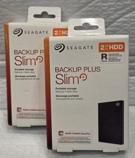 🛡️ SEAGATE 2TB BACKUP PLUS SLIM Portable Hard Drive ⭐USB 3.2🔥NEW, SEALED ✅2026