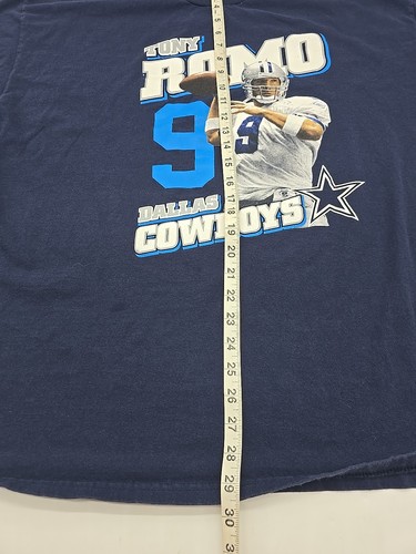 Dallas Cowboys Tony Romo T-Shirt Mens XLarge Blue Football Cotton..#24932 - Picture 4 of 7