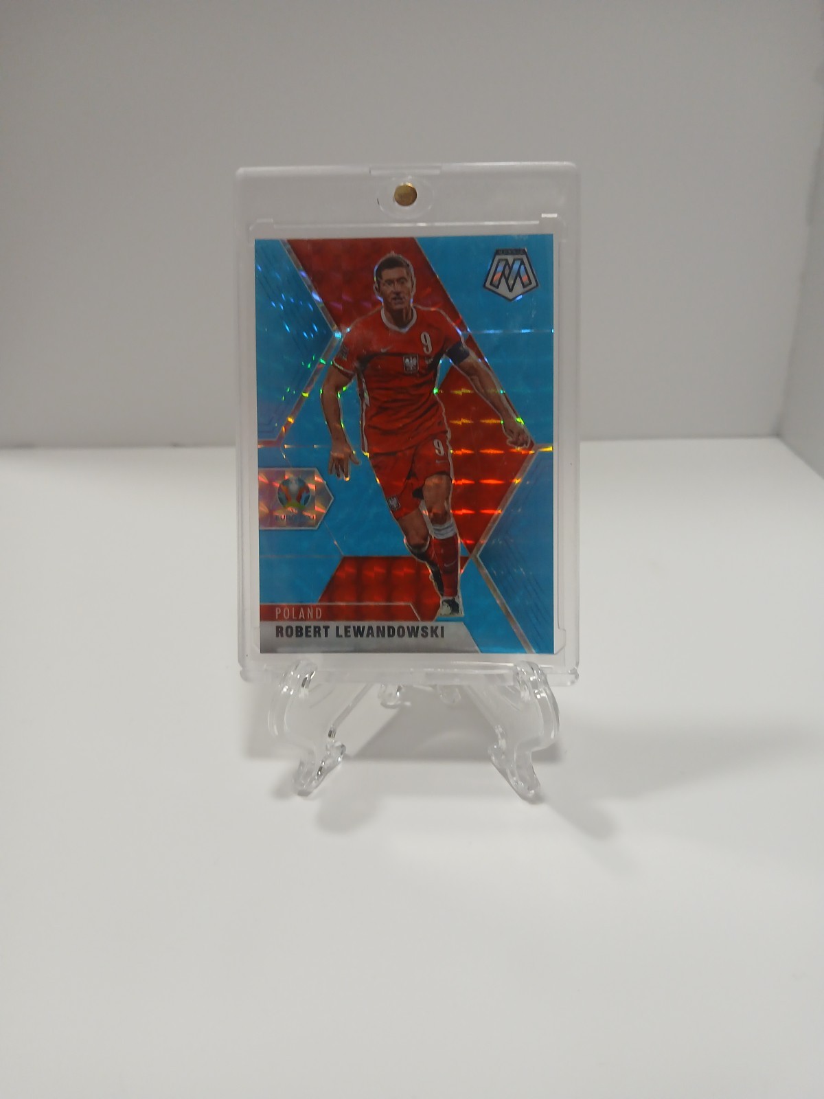 Robert Lewandowski 2020 Mosaic Euro #63 Blue Fluorescent /15